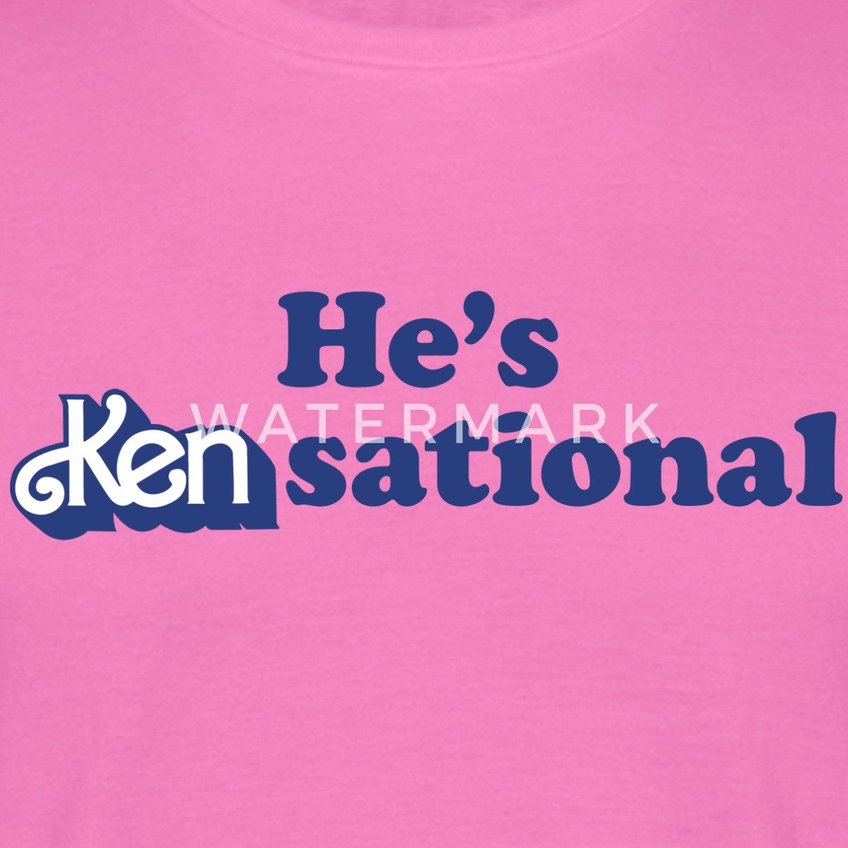 Spreadshirt T-Shirt Barbie Ken Design Lustiger Spruch He's Kensational Männer T-Shirt (1-tlg)