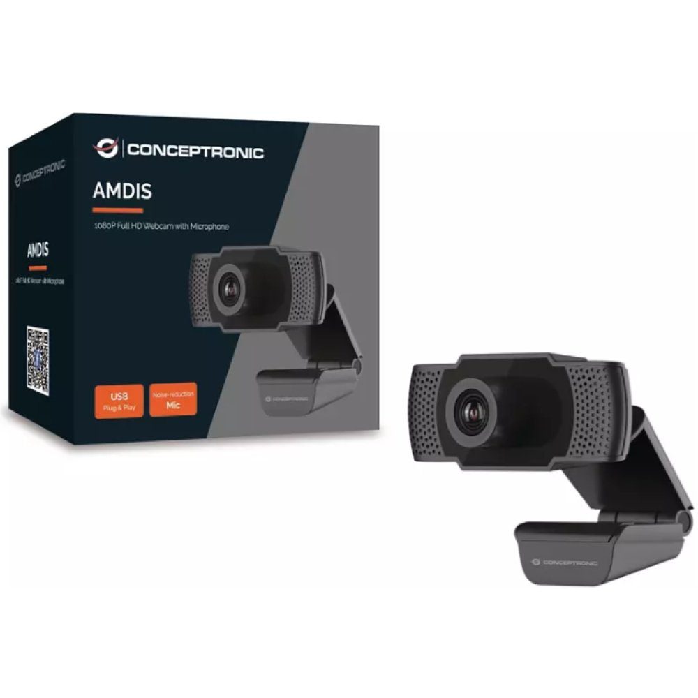 Conceptronic AMDIS01B - Webcam - schwarz Webcam