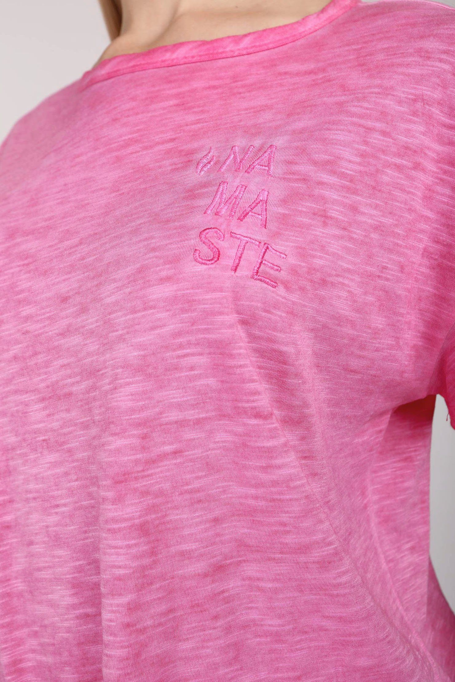 mit FIRE pink Frontdruck kleinem vorne BLUE T-Shirt TEENA