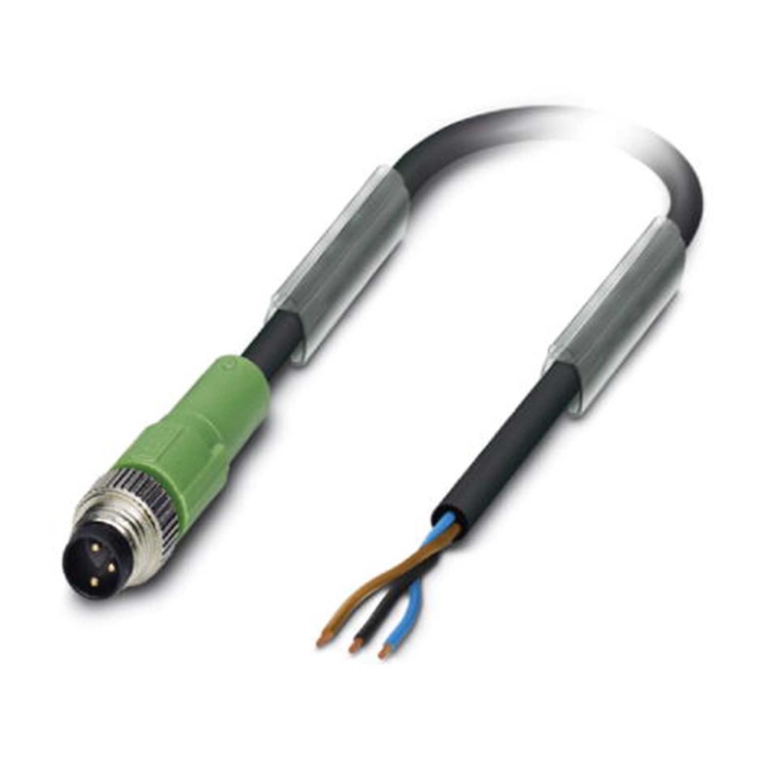 Phoenix Contact Sensor Titel:M8 Sensorleitung PVC 3-polig Stift gerade A-Kodierung, Länge 6, (Sensor-/Aktor-Anschlussleitung)