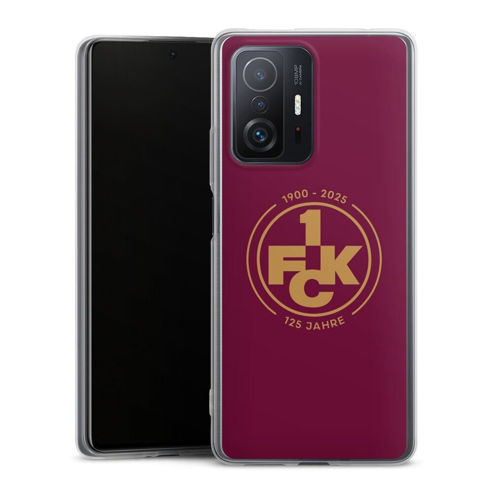 DeinDesign Handyhülle 1. FC Kaiserslautern 1. FCK 125 Jahre 1. FCK 125. Jubiläum, Xiaomi 11T 5G Slim Case Silikon Hülle Ultra Dünn Schutzhülle