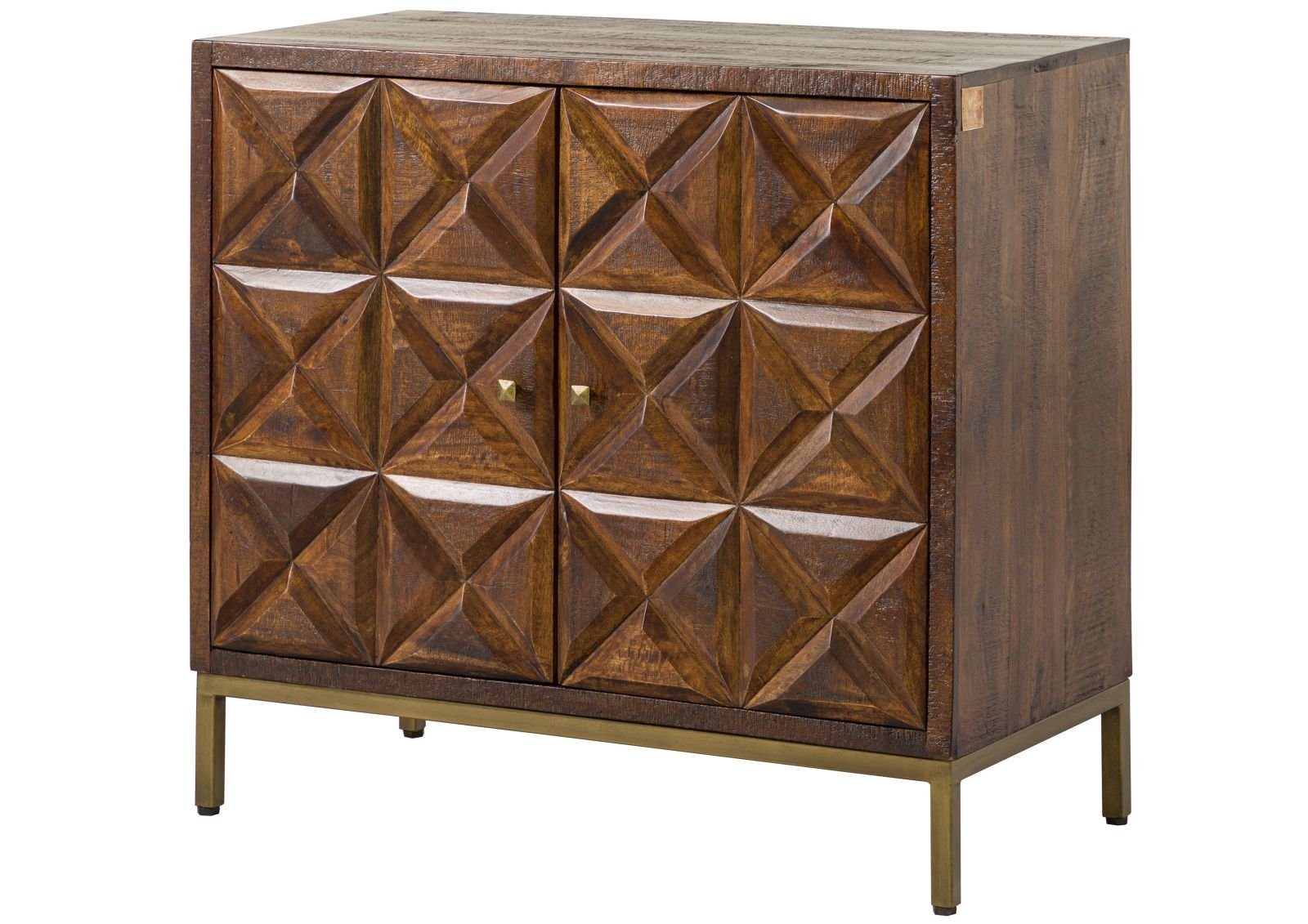 Massivmoebel24 Kommode STILMÖBEL (Massivholz), Sideboard Mango 94x46x86 braun lackiert STILMÖBEL #125