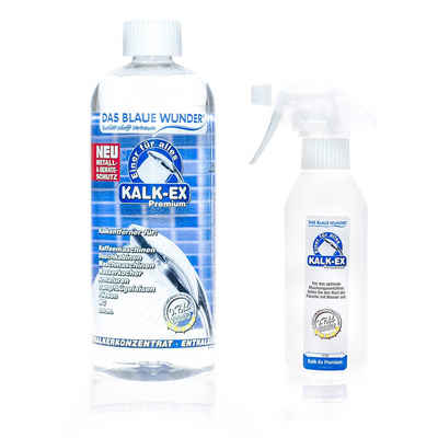 Das Blaue Wunder® Kalk-Ex Premium Konzentrat Metall- und Geräteschutz Entkalker (750 ml Konzentrat)