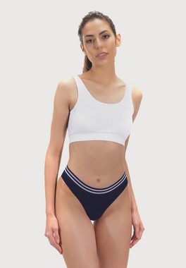 Cottonhill Bikinislip Basic Sport Baumwolle Bikini Damen Panty mit elastischem Bund