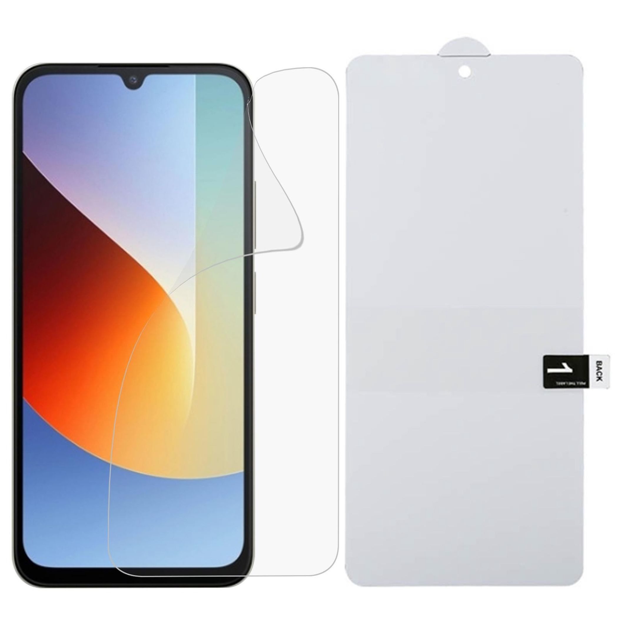 Wigento Displayschutzfolie Hydrogel für Xiaomi Redmi A7 Pro Full Cover Screen Schutz Kratzfest für Xiaomi Redmi A7 Pro, Hydrogel, Full Screen, selbstheilend