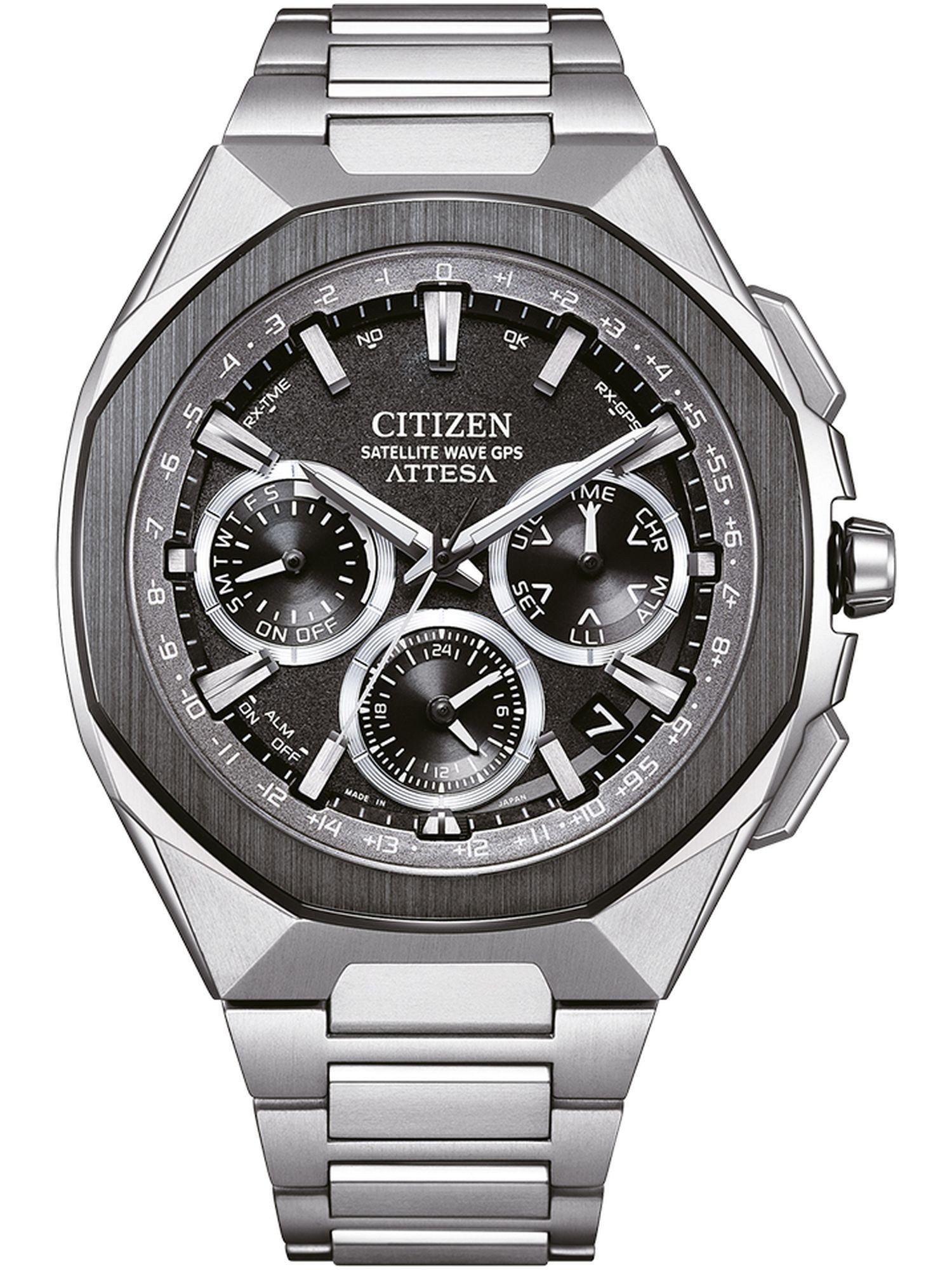 Citizen Chronograph CC4104-53E CC4104-53E, Citizen CC4104-53E Chronograph Uhr Herrenuhr Titan Chrono Datum silber