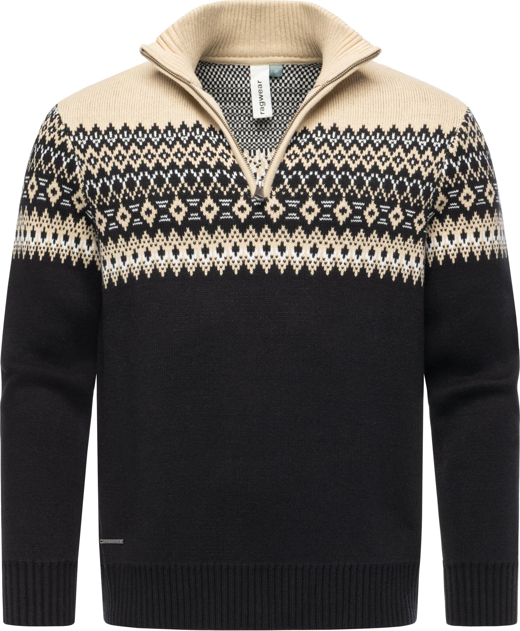 Ragwear Norwegerpullover Norwaian Norweger Herren Strickpullover Troyer mit günstig online kaufen
