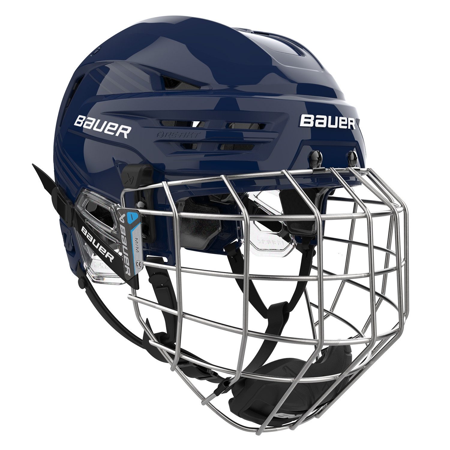 Eishockeyhelm Helm Bauer Combo (mit Gitter) RE-AKT 70