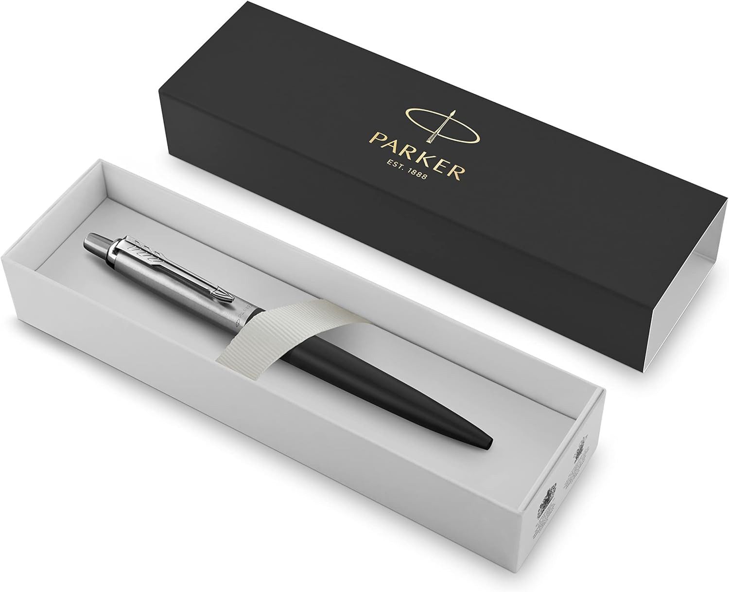 Parker Ручки Jotter XL, Kuli mit Edelstahlschaft Druckmechanik Mine M Geschenkbox