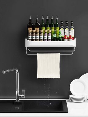 SOTOR Duschablage Badregal No-Punch Multifunktionsregal zur Aufbewahrung, Kein Bohren erforderlich, geeignet für Küchen und Bäder