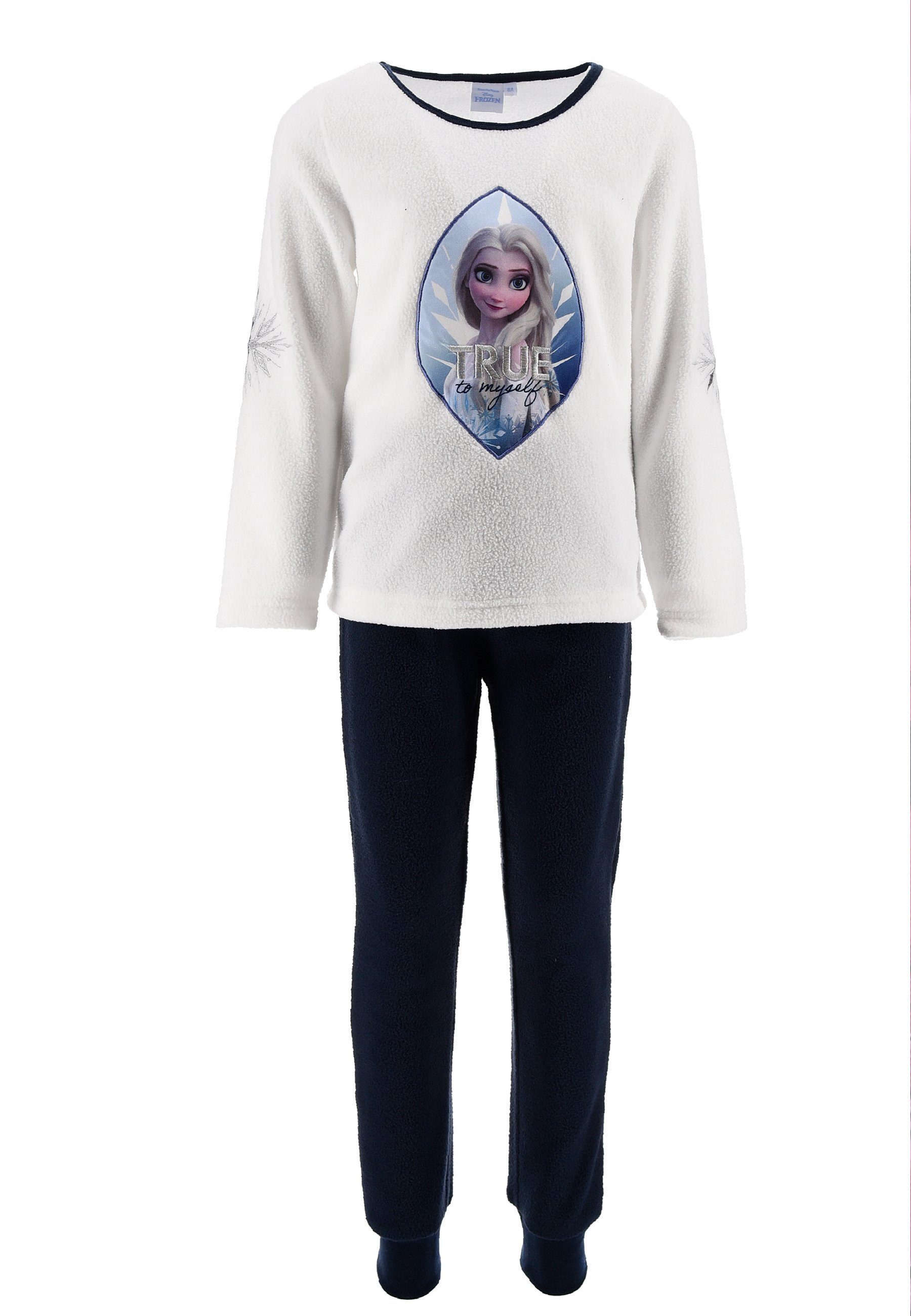 Disney Frozen Schlafanzug Die Eiskönigin Elsa Kinder Mädchen Schlafanzug Kinder Pyjama Langarm Shirt + Schlaf-Hose (2 tlg)