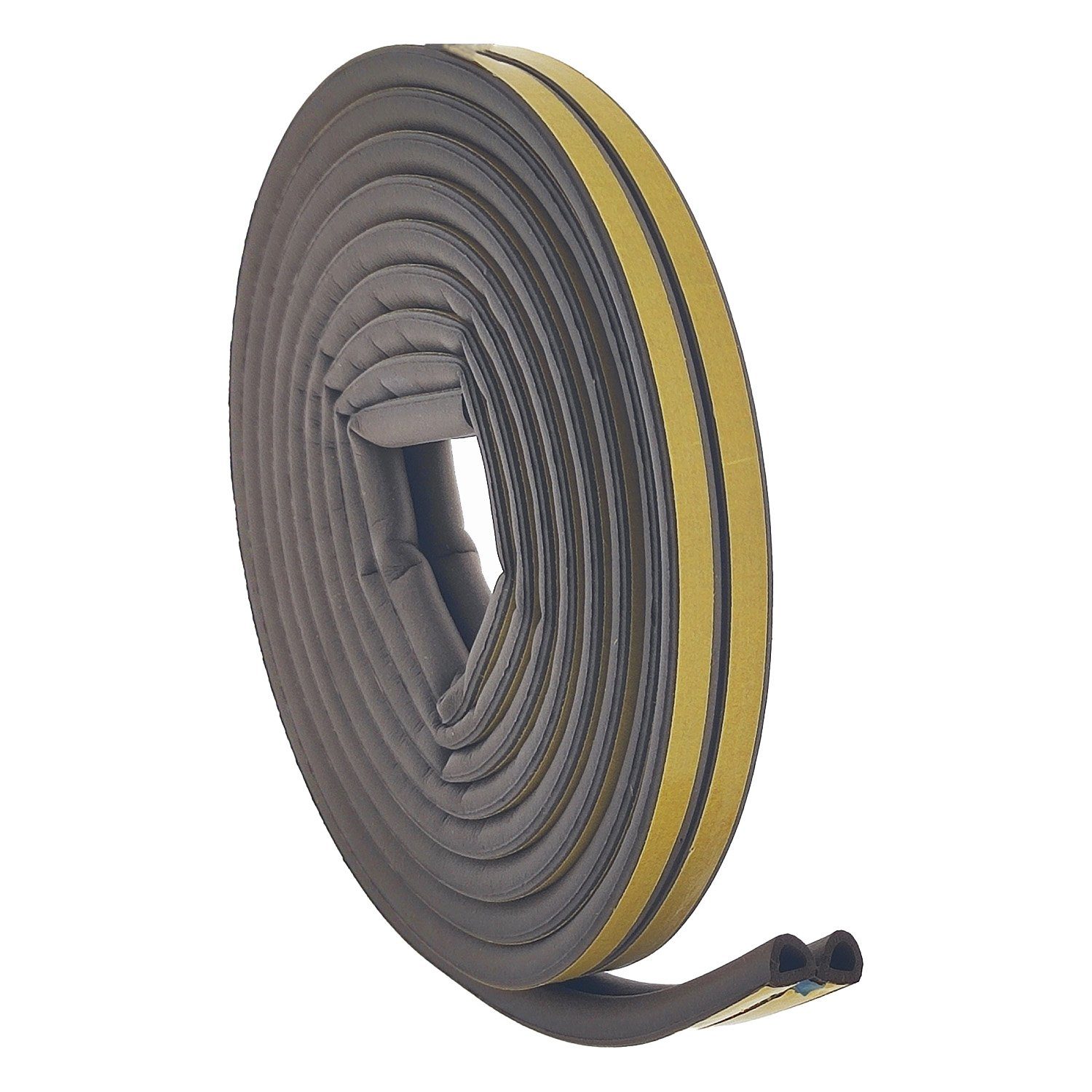 varivendo Dichtungsband Gummidichtung 2x3m für D-Profile, braun, (Rolle, 1-St., Gummidichtung), abdichtung abdichtungsband luftdicht fensterdicht scheibendichtung