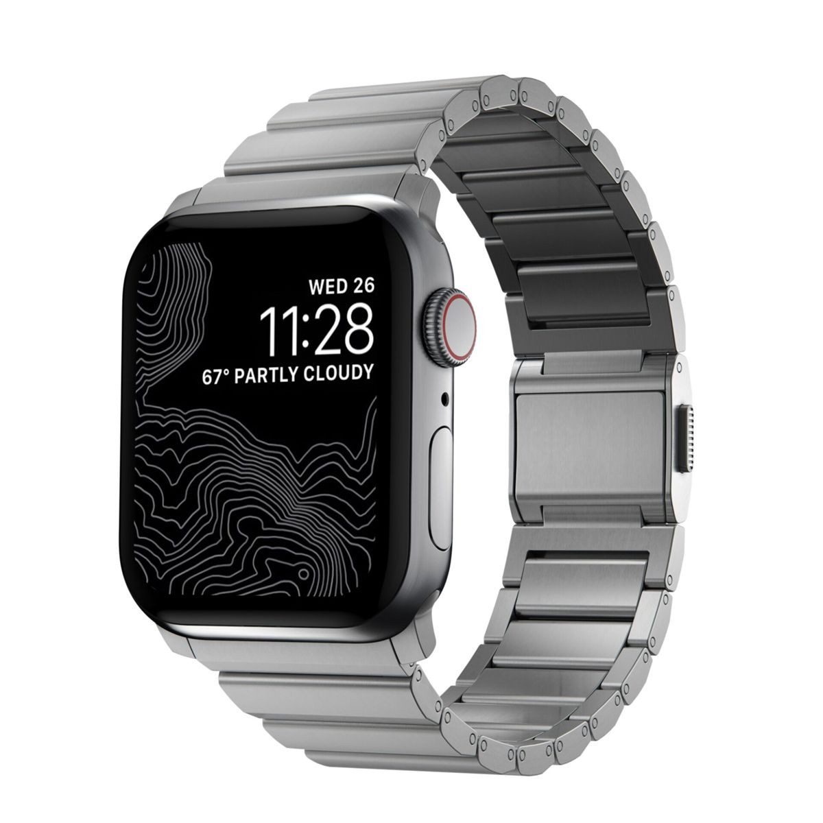 Smartwatch-Armband Strap Titanium Silver V2 42/44/45/49mm