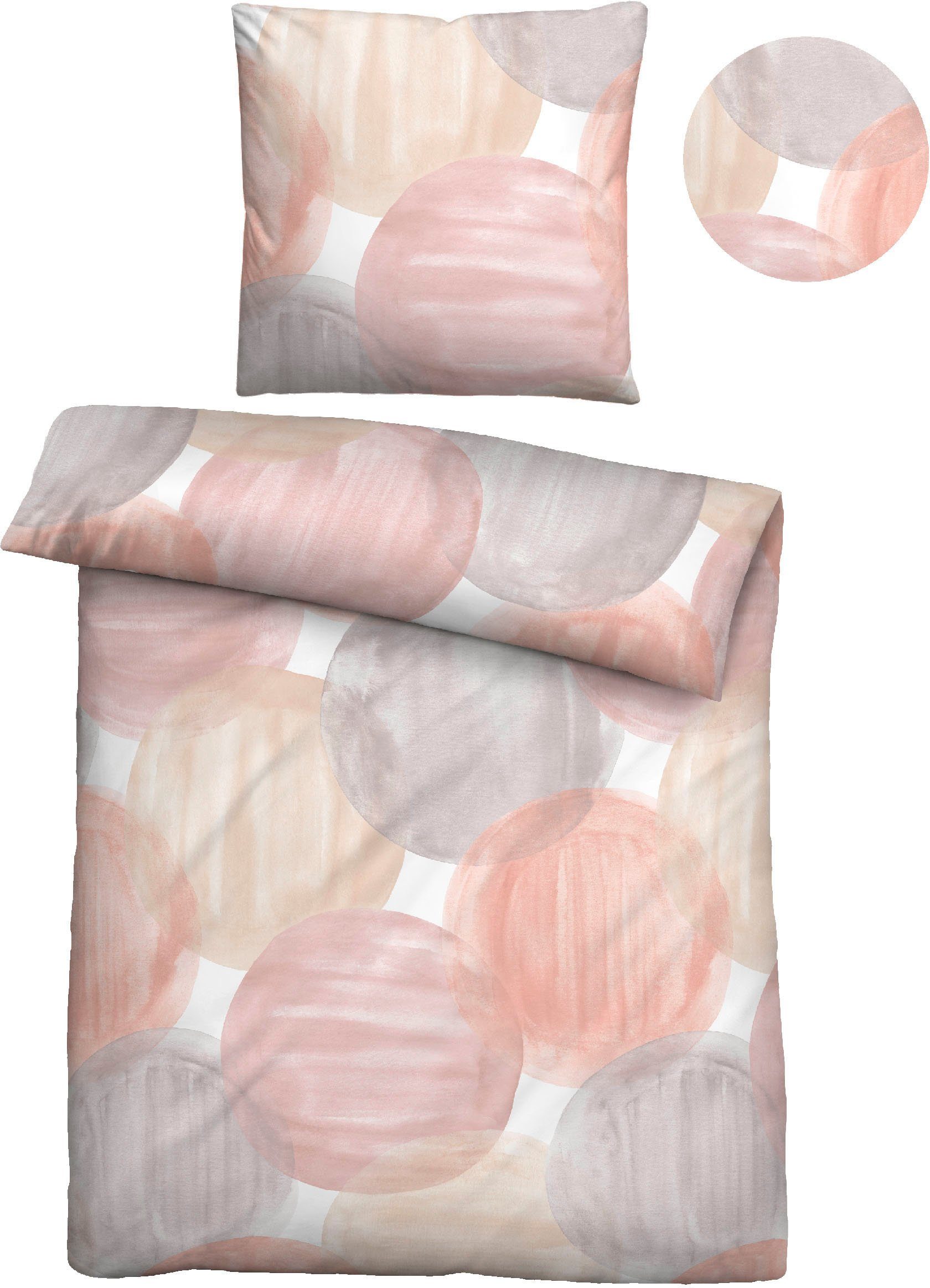 Biberna Bettwäsche Laura, Mako-Satin, 2 teilig, günstig online kaufen
