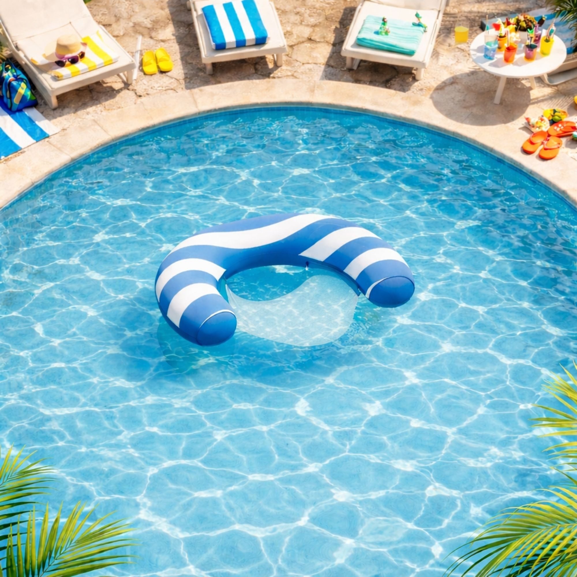 BESTWAY Pool-Reinigungsset Bestway Poolsitz mit Textiloberfläche 103 x 67,5 x 21,5 cm