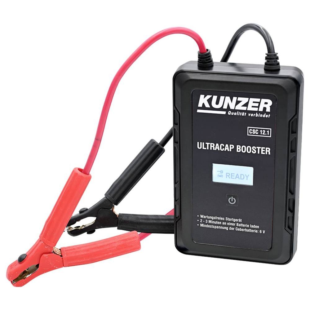 Kunzer Wartungsfreie Starthilfe 12 V mit Ultrakondensatortechnik CSC 12.1 Energiestation