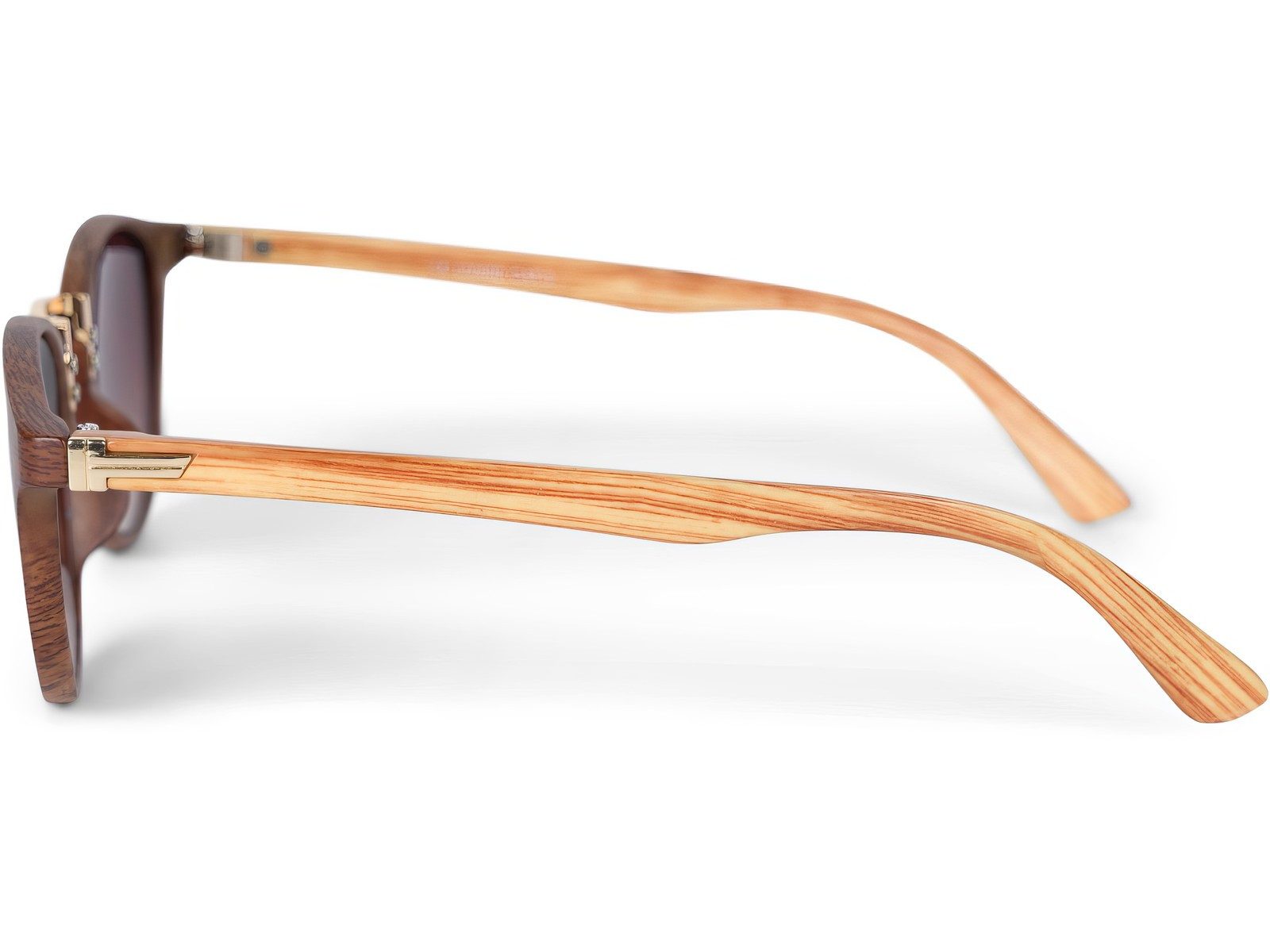 styleBREAKER Sonnenbrille Panto Sonnenbrille Holzoptik Runde Retro Brille U günstig online kaufen