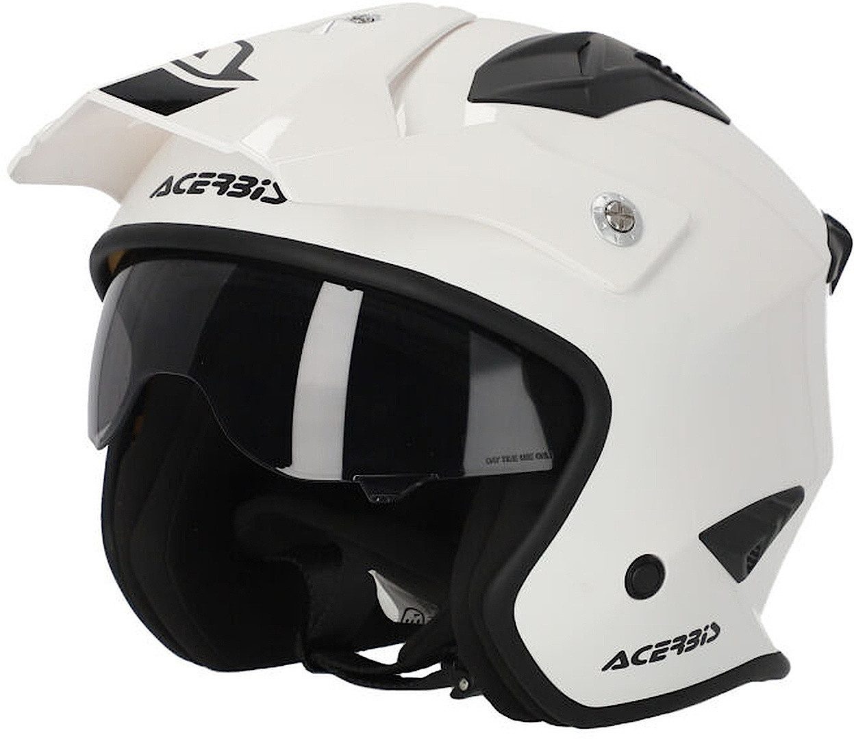 Acerbis Motorradhelm Aria 2023 Solid Jethelm, Integriertes Sonnenvisier