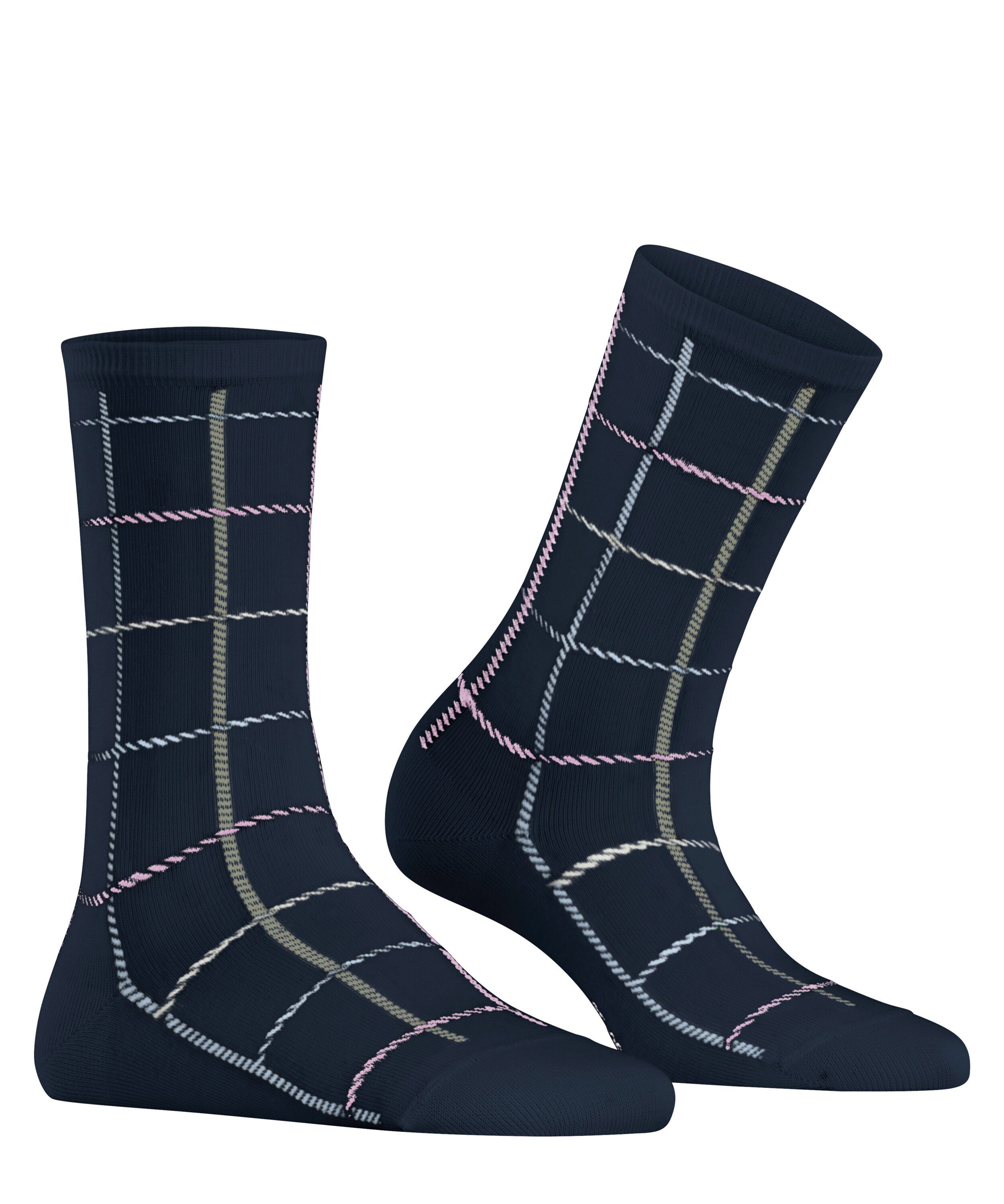 Summer (6120) marine Esprit (1-Paar) Socken Check