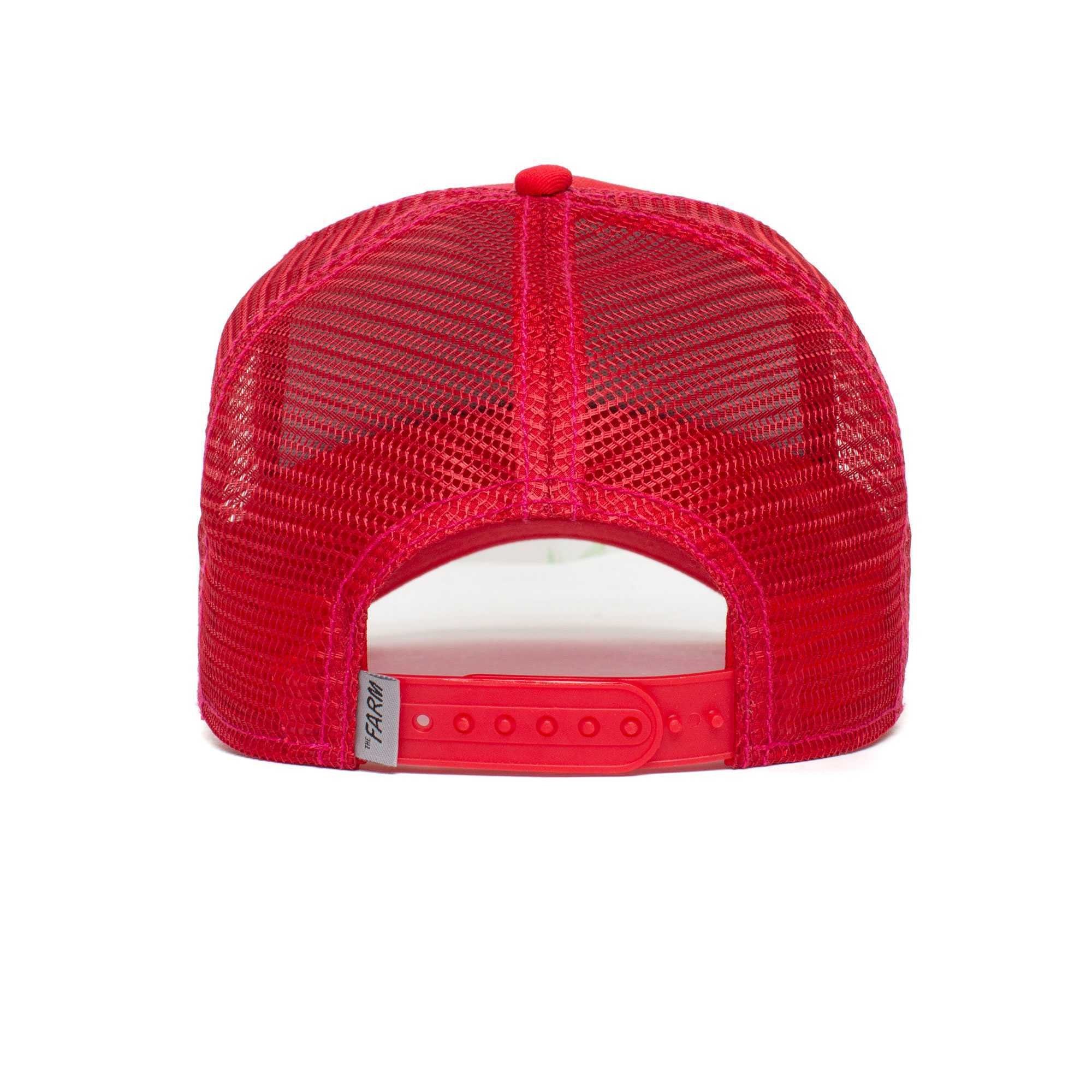 - Bros. Size Trucker Baseball One Frontpatch, Cap red Cap Kappe, The Cock GOORIN Unisex