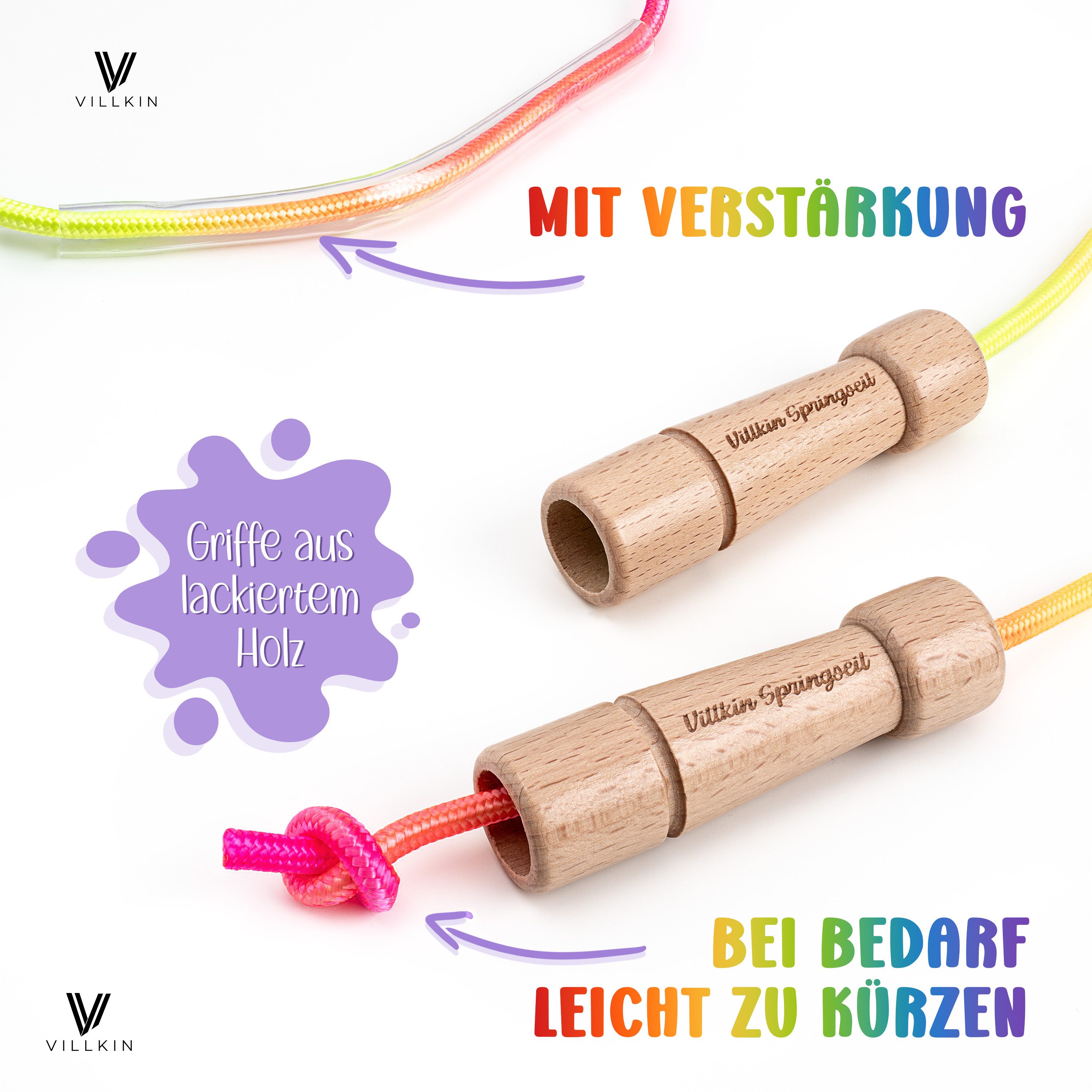 Villkin Springseil Villkin Springseil – Verstellbar, langlebig & ideal für Kinder