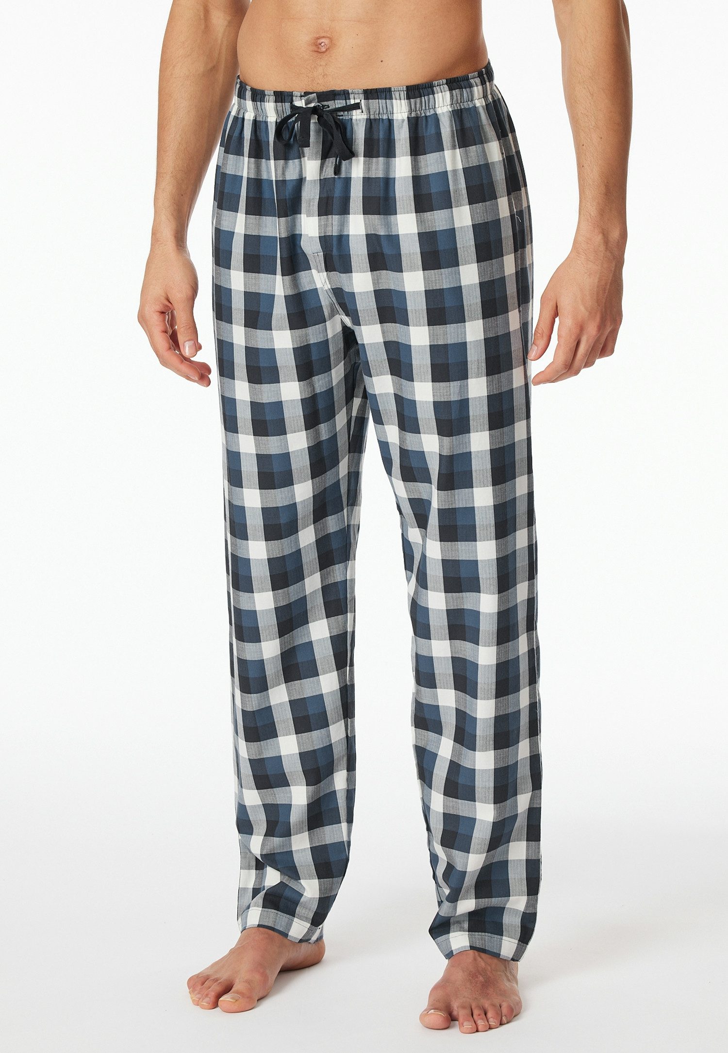 Schiesser Pyjamahose Mix + Relax funktionale Knopfleiste, Bindeband, seitliche Taschen