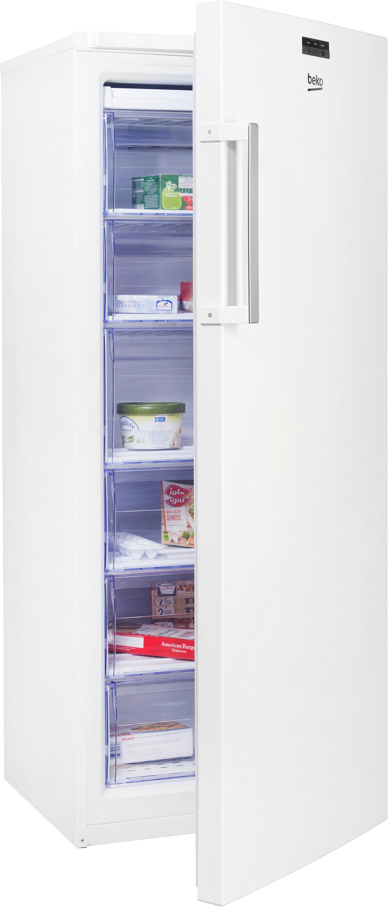 BEKO Gefrierschrank RFSA240M31WN, 150,8 cm hoch, 59,5 cm breit, Rauminhalt  gesamt: 215 Liter