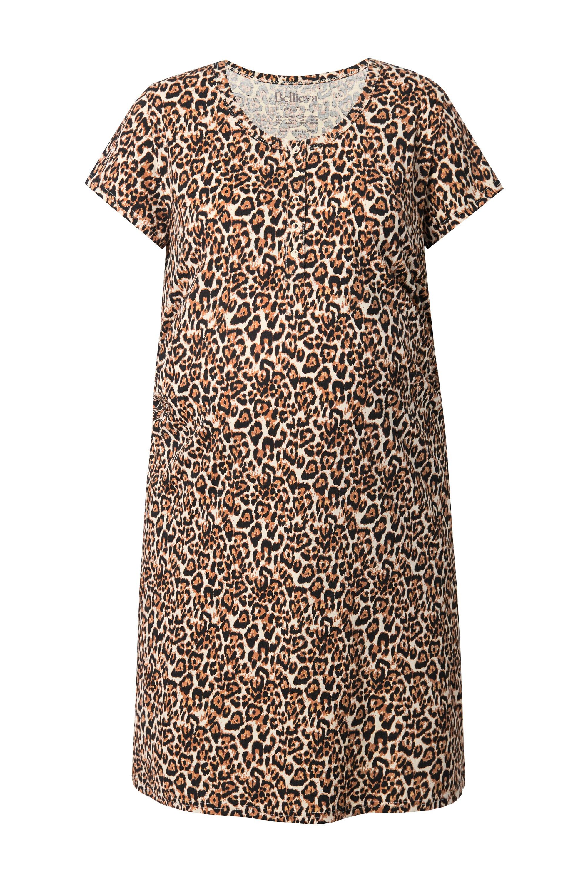 Ulla Popken Jerseykleid Bellieva-Jerseykleid Raffung Halbarm günstig online kaufen