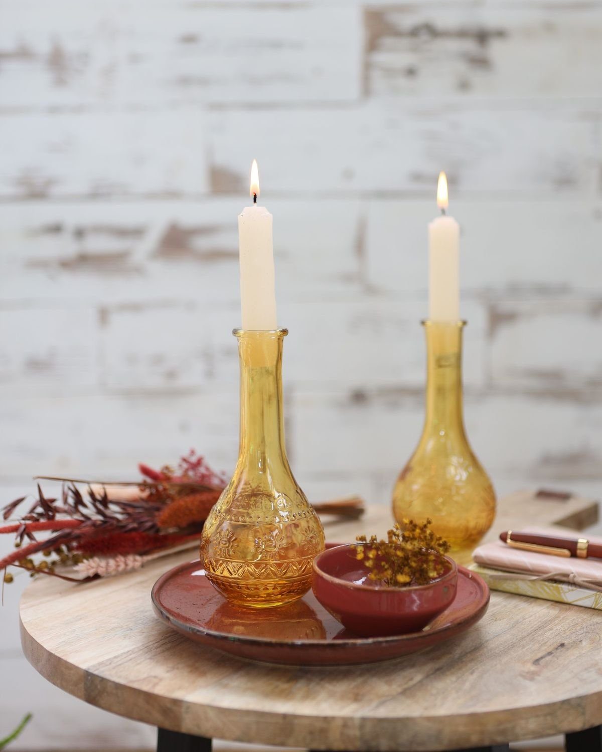 NaDeco Dekovase Glas Flasche Rome in günstig online kaufen