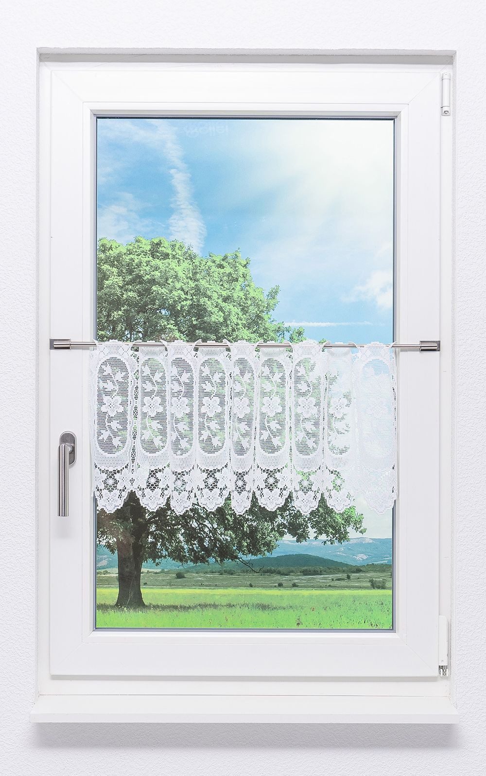 LYSEL® Scheibengardine Blumenliane, (1 St), transparent, günstig online kaufen