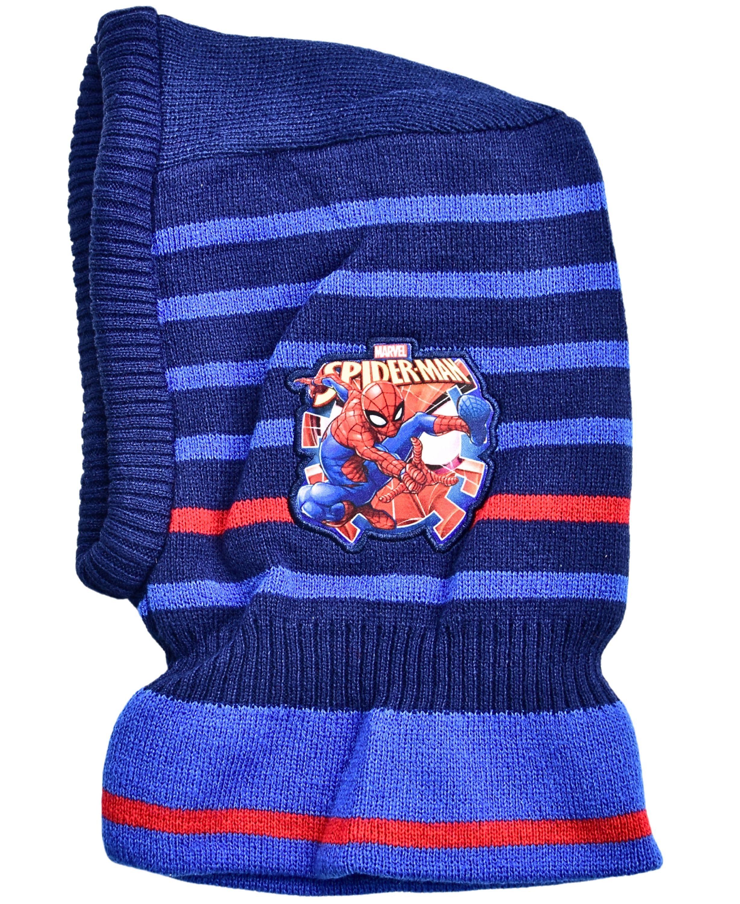 Spiderman Schlupfmütze Marvel Jungen Strickmütze Wintermütze 1-3 Jahre