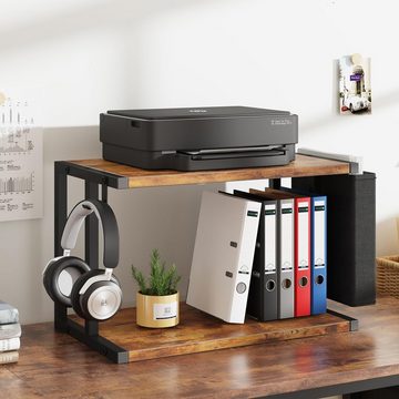 Dripex Druckertisch Druckerständer 2 Ebene Druckerhalter Regal für Drucker Fax