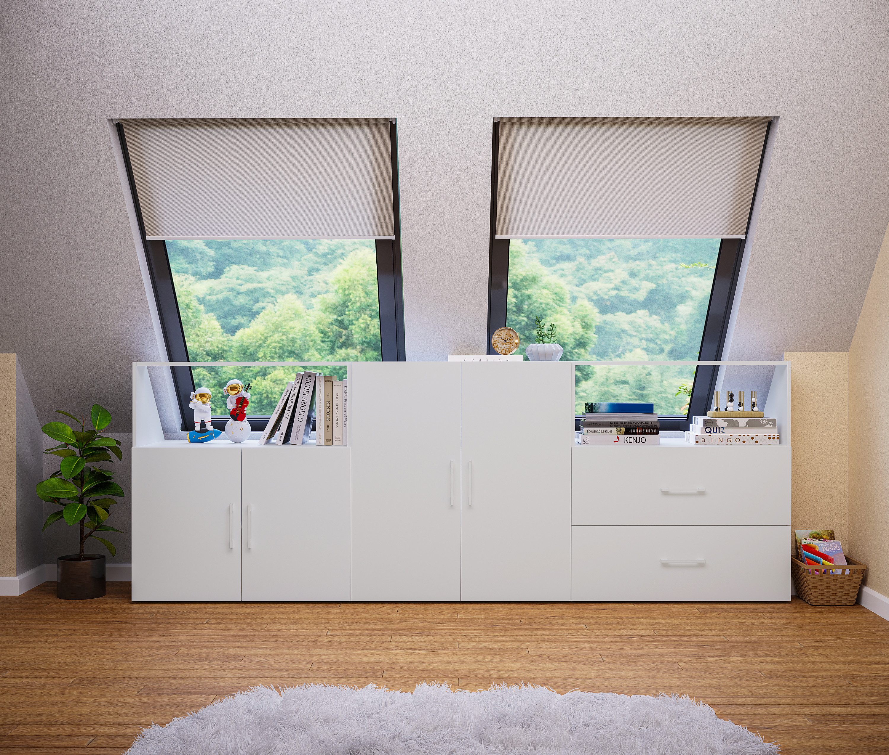 Bellamio Regal Aland Dachschrägenregal, 90 cm günstig online kaufen