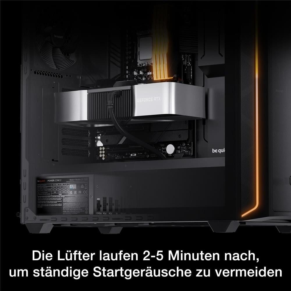 be quiet! Power Zone 2 1200W PC-Netzteil (80 PLUS Platinum ATX 3.1 PCIe 5.1, 90° abgewinkelter 12V-2x6-Anschluss) – Bild 4 von 5