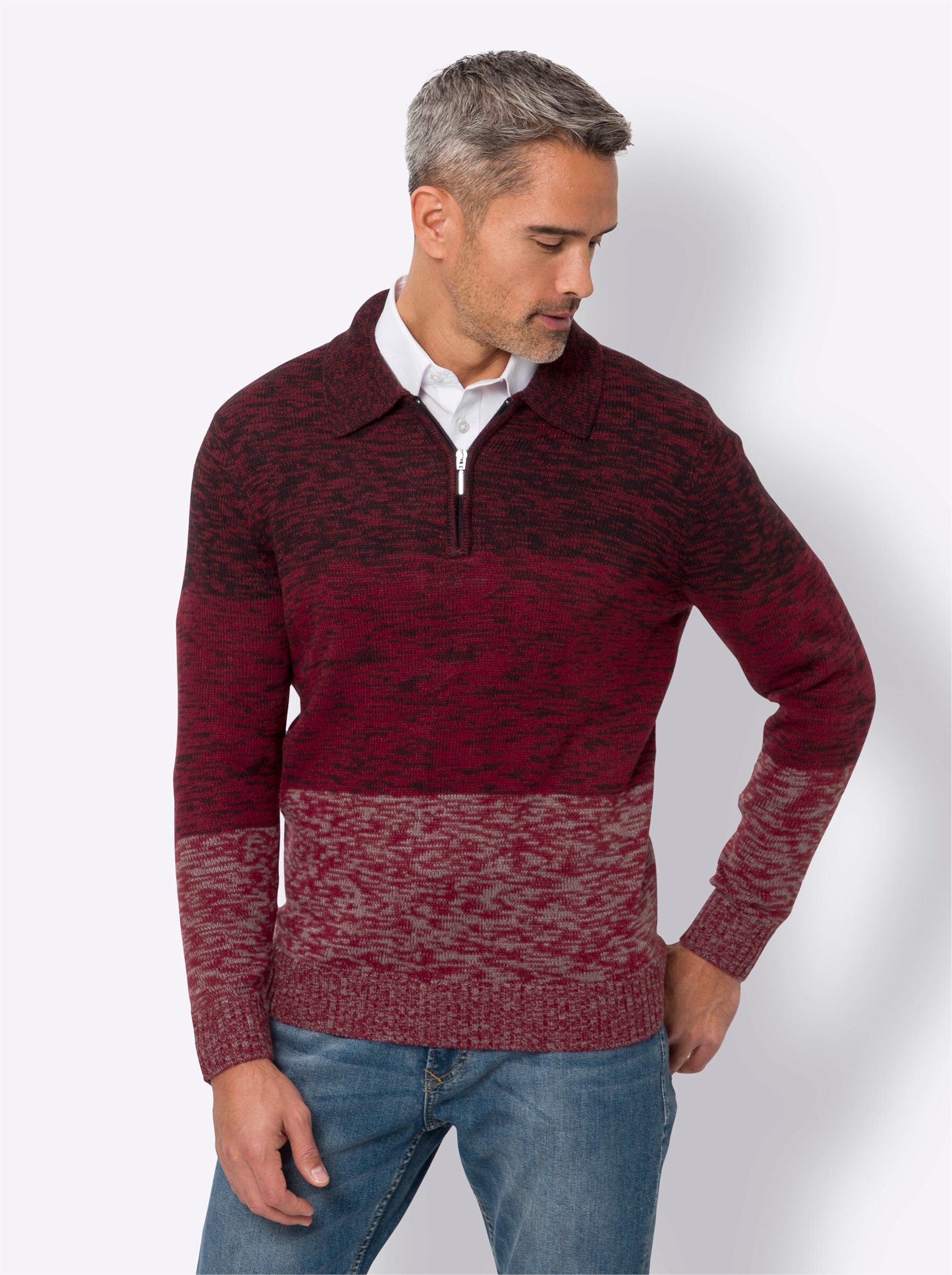 Sieh an! Strickpullover Polopullover . günstig online kaufen