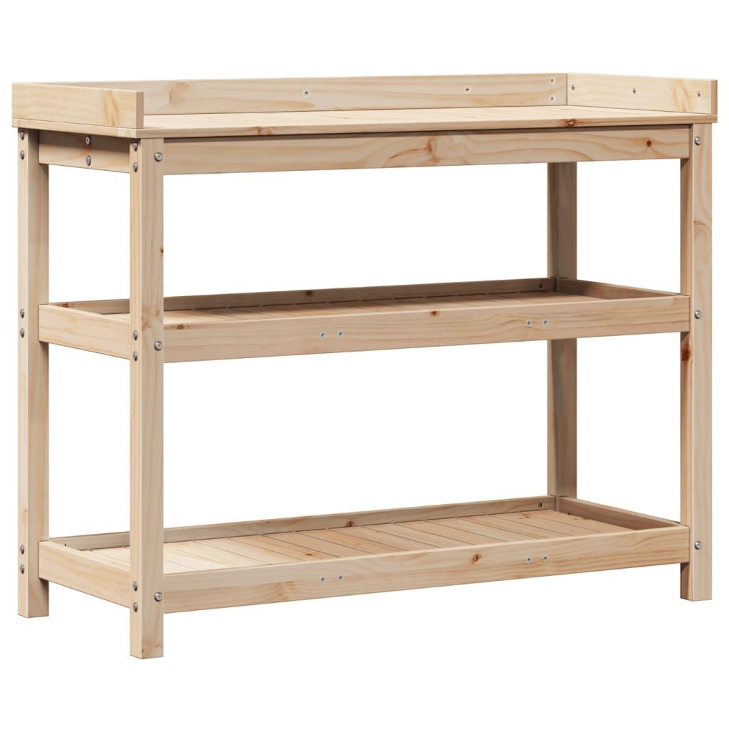 vidaXL Blumenständer Pflanztisch mit Ablagen 108x45x86,5 günstig online kaufen