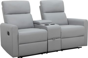 Home affaire 2-Sitzer Daoulas, 2er-Kinosofa, TV-Sessel, Multimedia-Sofa, Kinosofa mit Relaxfunktion, Getränkehalter und Stauraum