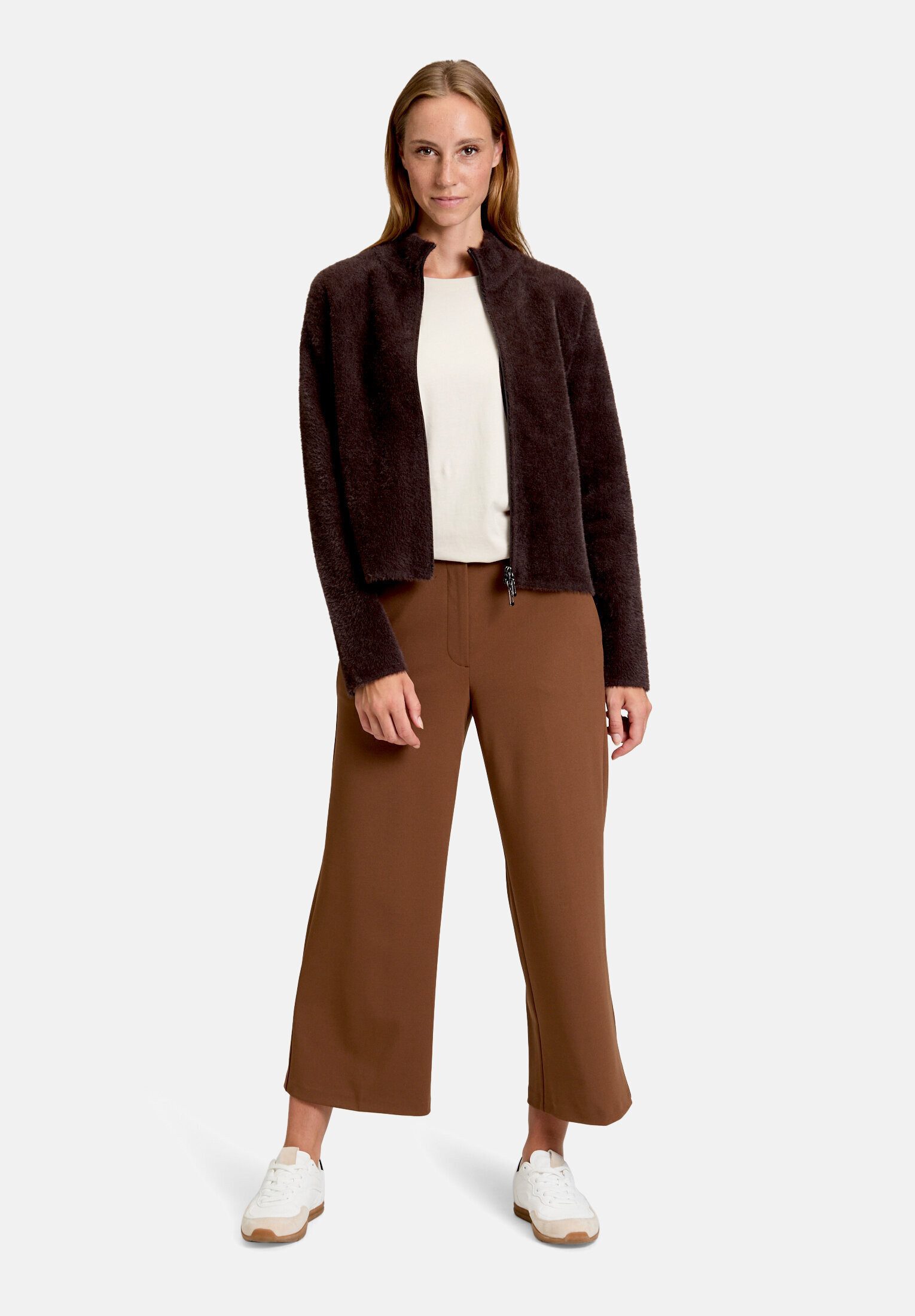 Betty Barclay Strickjacke Damen mit Reißverschluss (1-tlg)