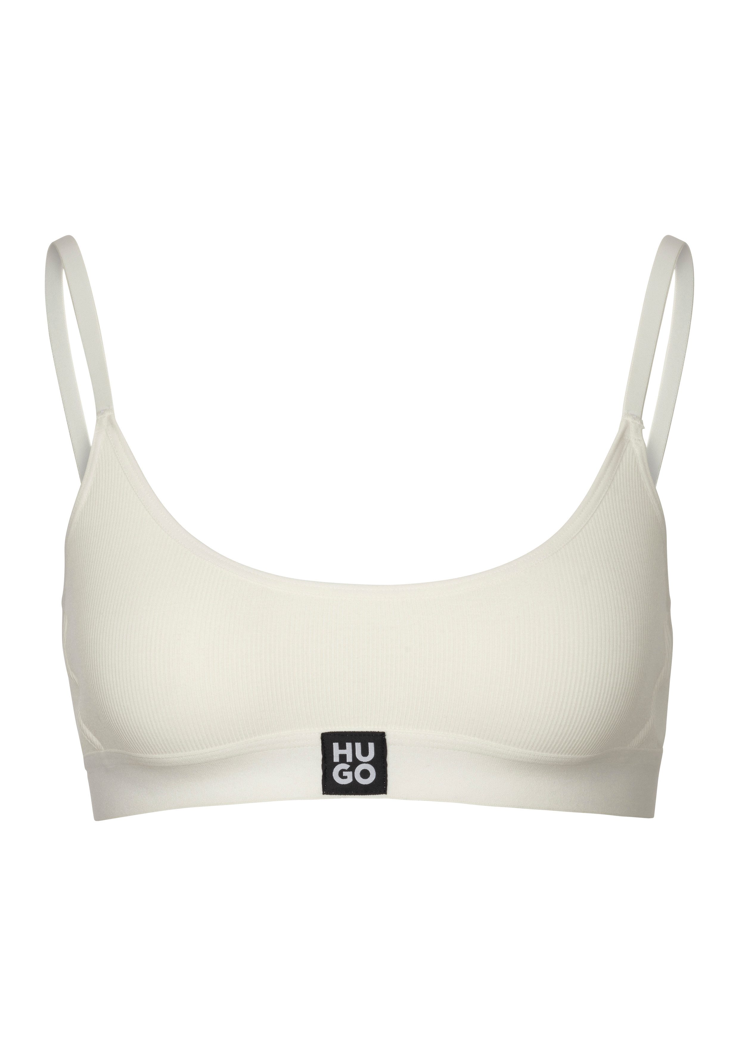 HUGO Bralette-BH mit Logostickerei