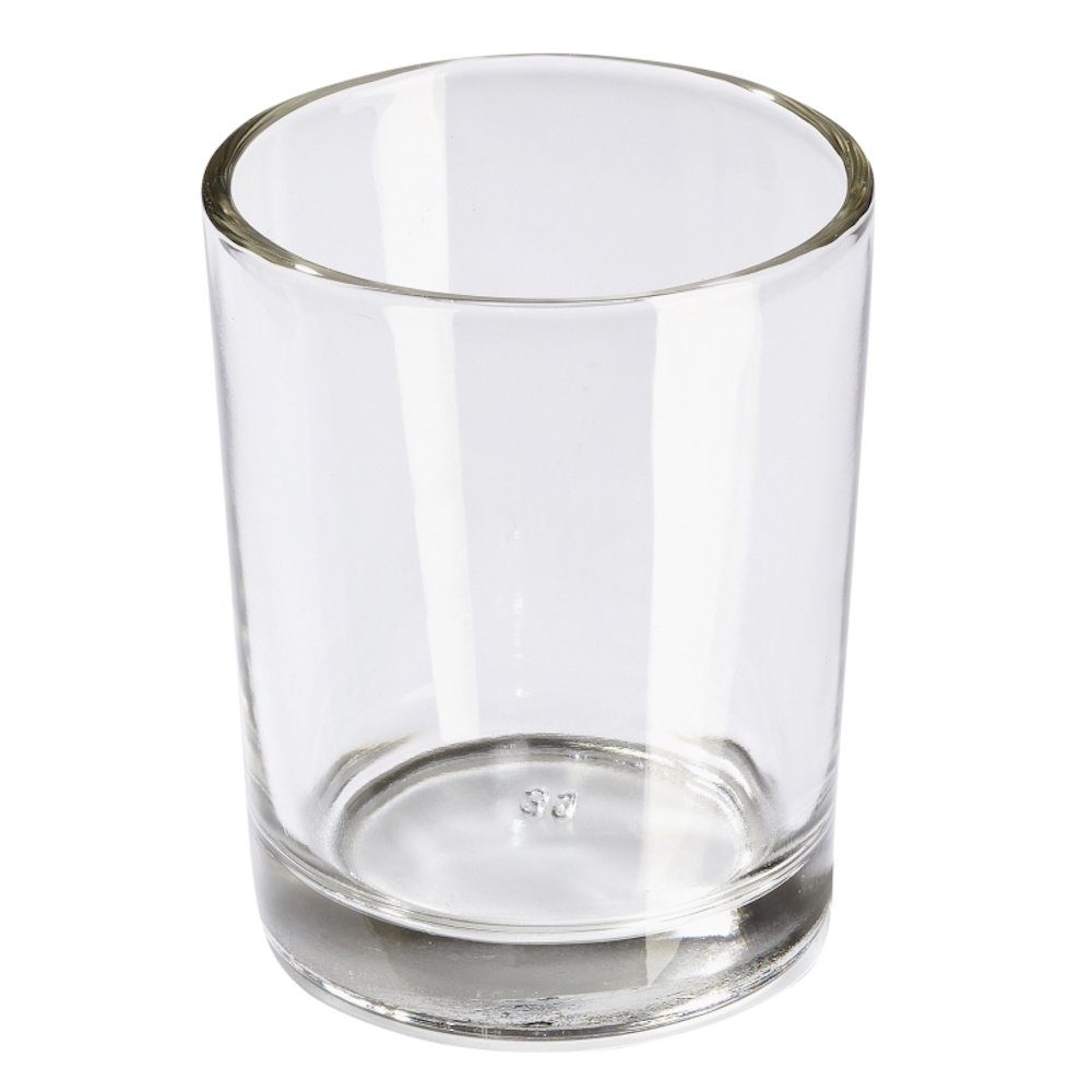 HobbyFun Dekoobjekt Teelichtglas D:5,6 x H:6,7cm, klar, 1 Stück