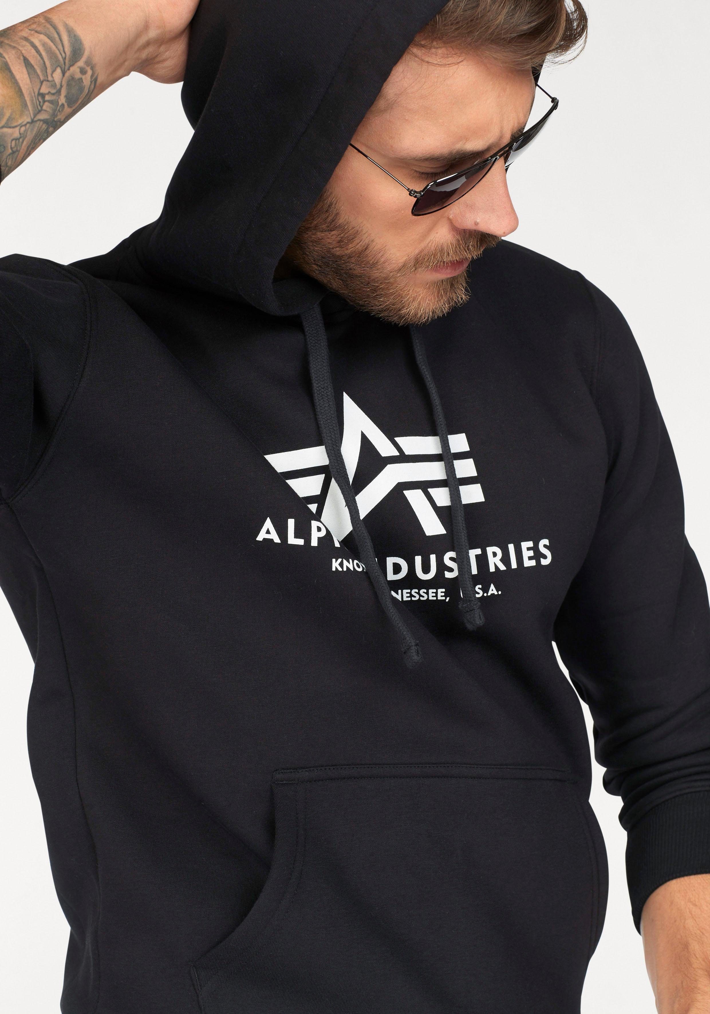 Alpha Industries Kapuzensweatshirt Basic Hoody Baumwollmischung, regular fit
