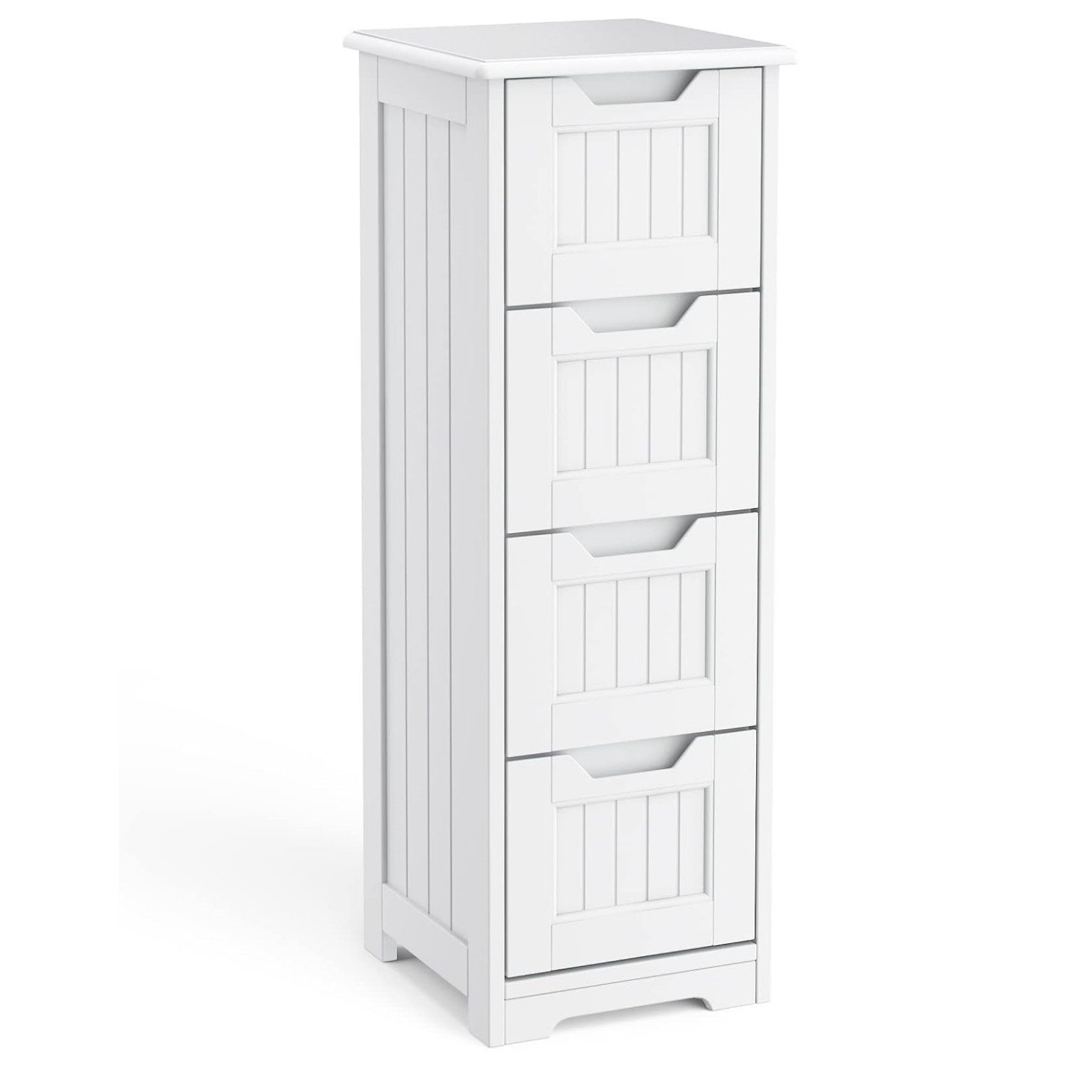 Blishom Badkommode Badezimmerschrank Schmaler Badschrank Freistehend, 28 x 28 x 84 cm