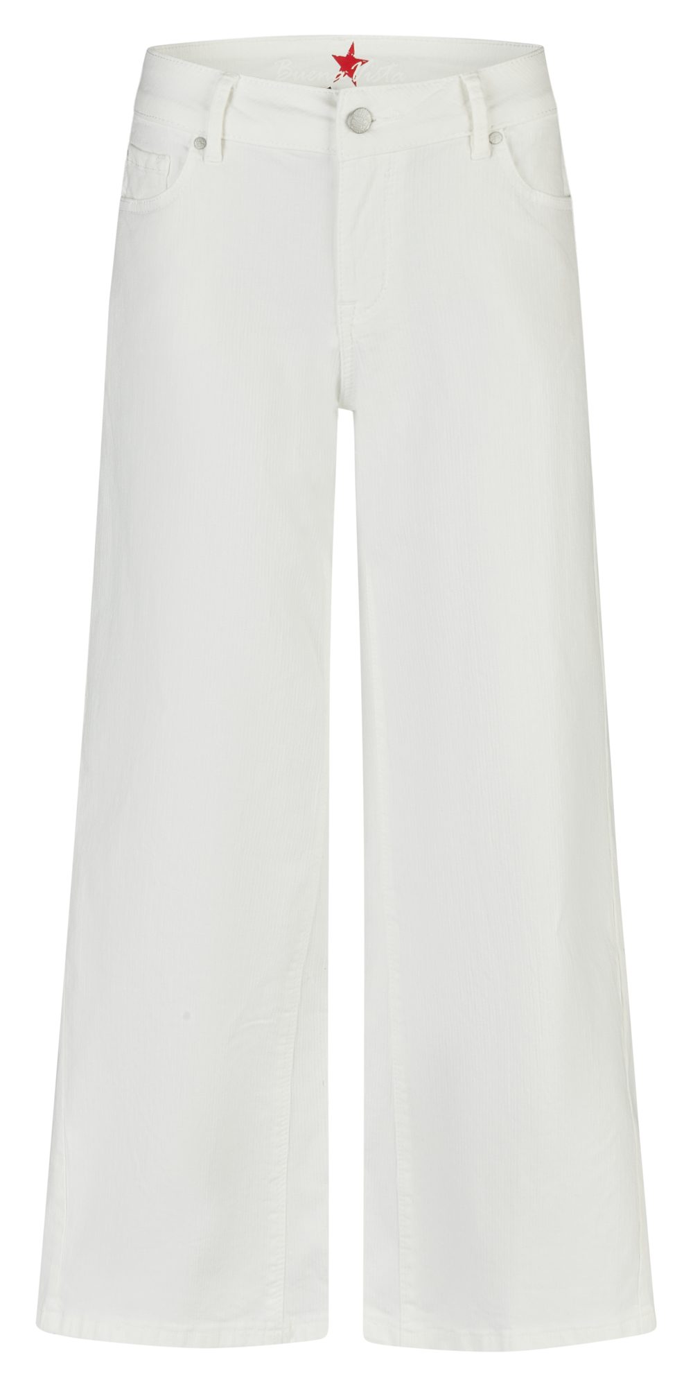 Buena Vista Palazzohose Italy Palazzo Stripe stretch - Wide Leg Hose Damen - weiße Hose