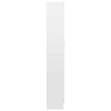furnicato Bücherregal Vitrinenschrank Hochglanz-Weiß 82,5x30,5x185,5 cm Holzwerkstoff