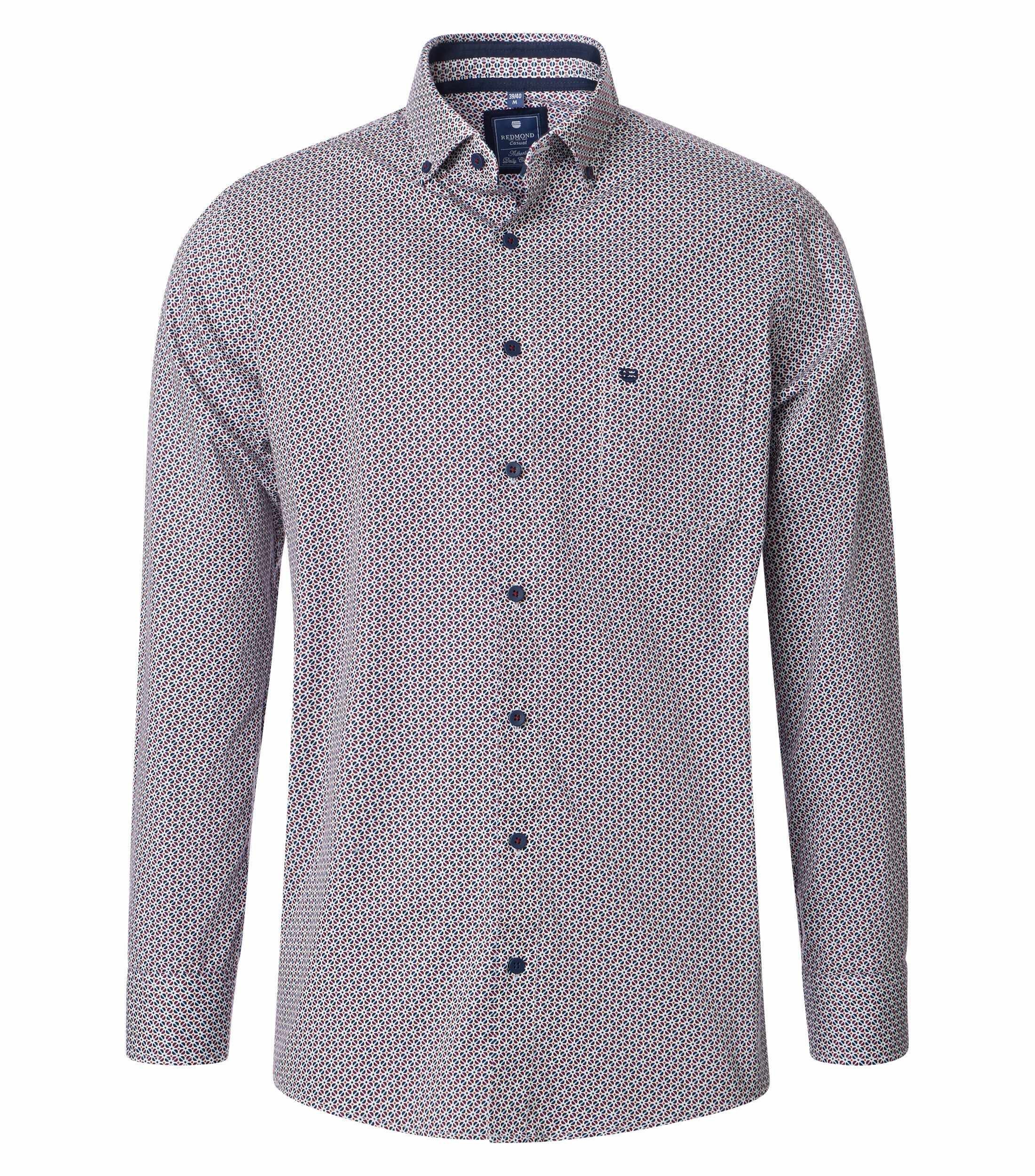 Redmond Langarmhemd Druck Comfort Fit günstig online kaufen
