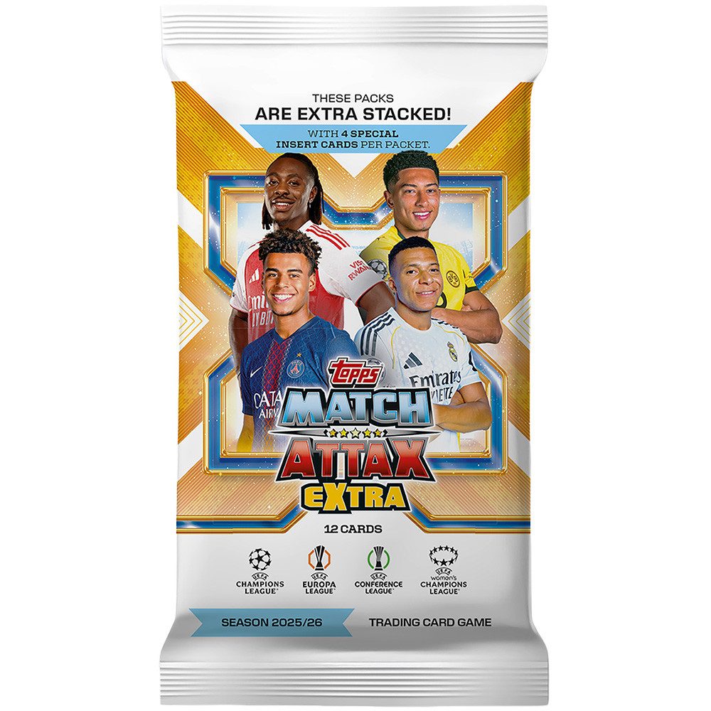 Topps Sammelkarte Match Attax Champions League 2025/26 EXTRA Trading Cards - 1 Booster