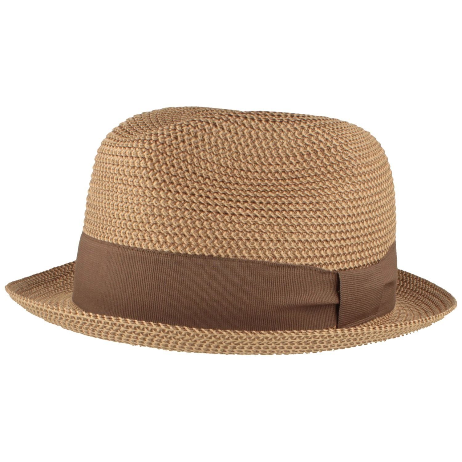 Breiter Strohhut Knautschbarer melierter Player