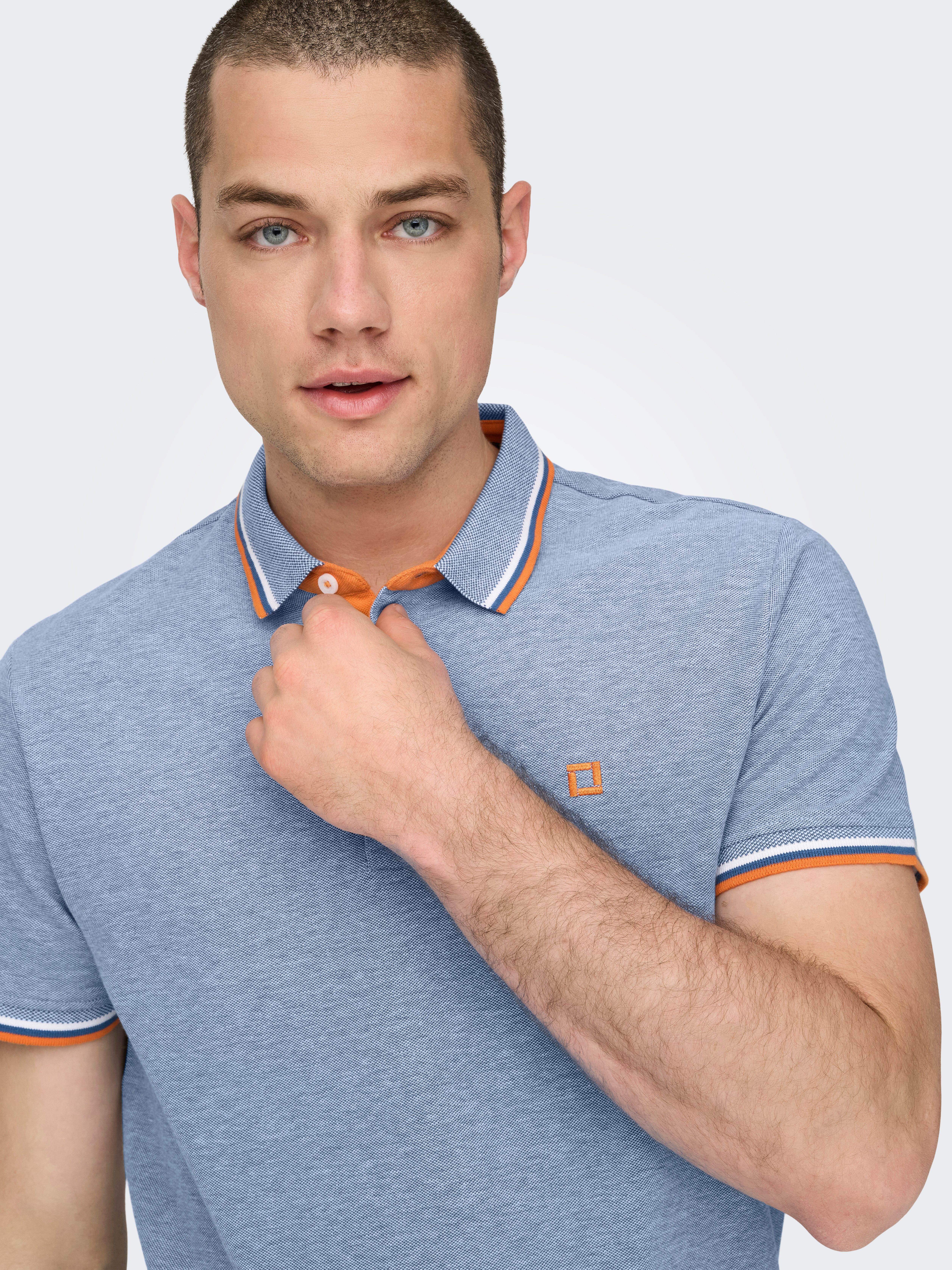 ONLY & SONS Poloshirt ONSFLETCHER SLIM SS POLO NOOS Baumwolle, normal geschnitten