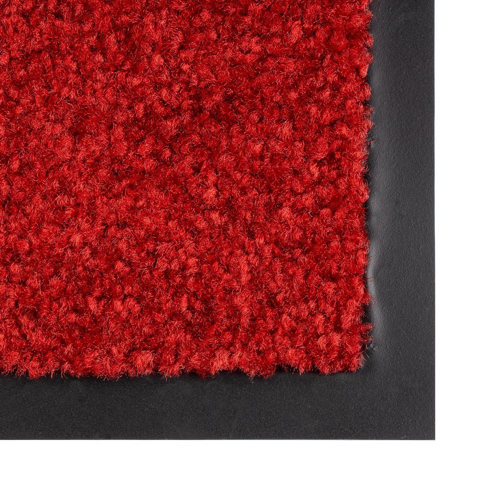 Fußmatte Use&Wash,verschiedene Farben & Sauberlaufmatte, Rechteckig, Karat, Rot mm, 8 Schmutzfangmatte Höhe: Größen