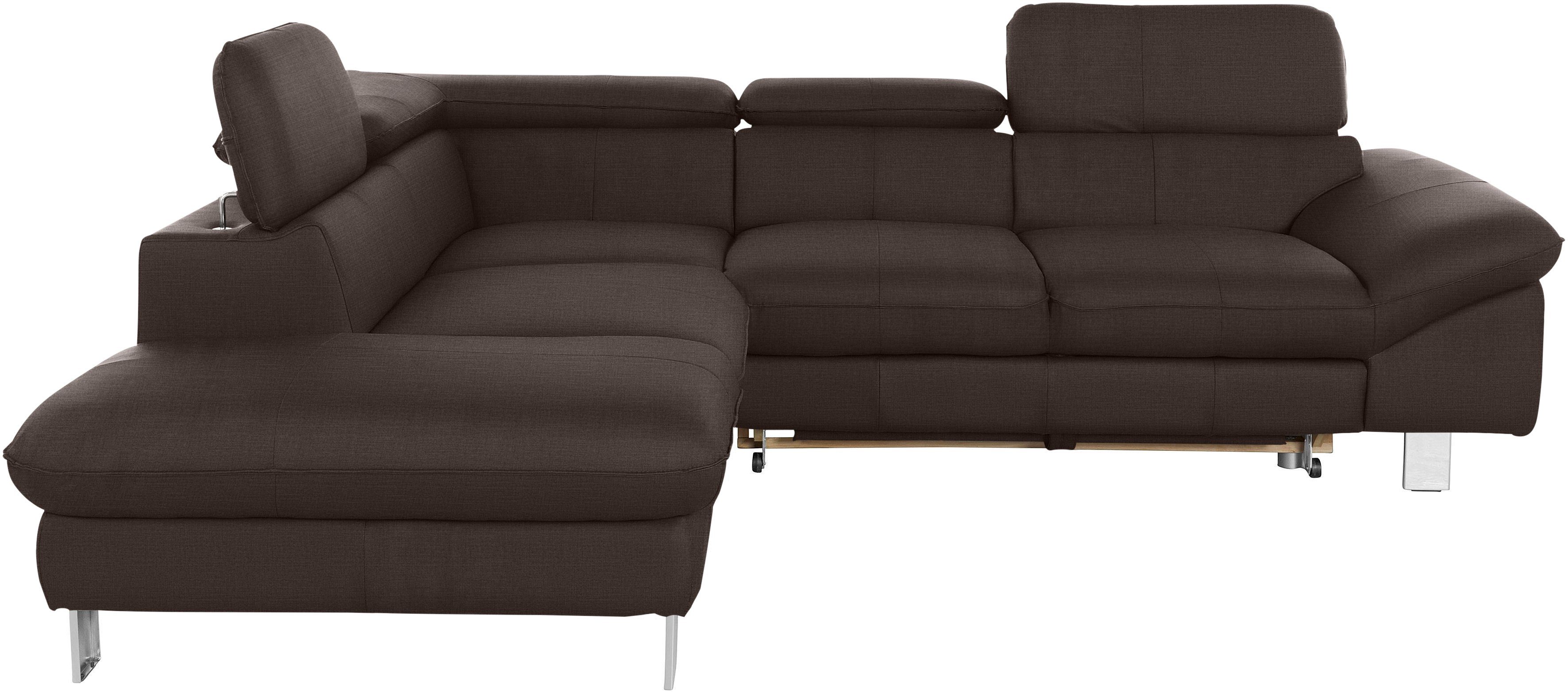 COTTA Ecksofa Driver L-Form, mit Kopfteilverstellung, günstig online kaufen